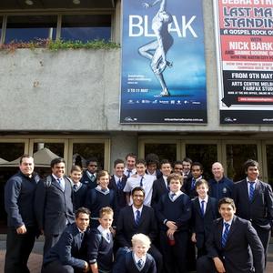 Students from St Patricks College (Vic) at the recent Koori Kids Day, during the Melbourne season of "Blak".